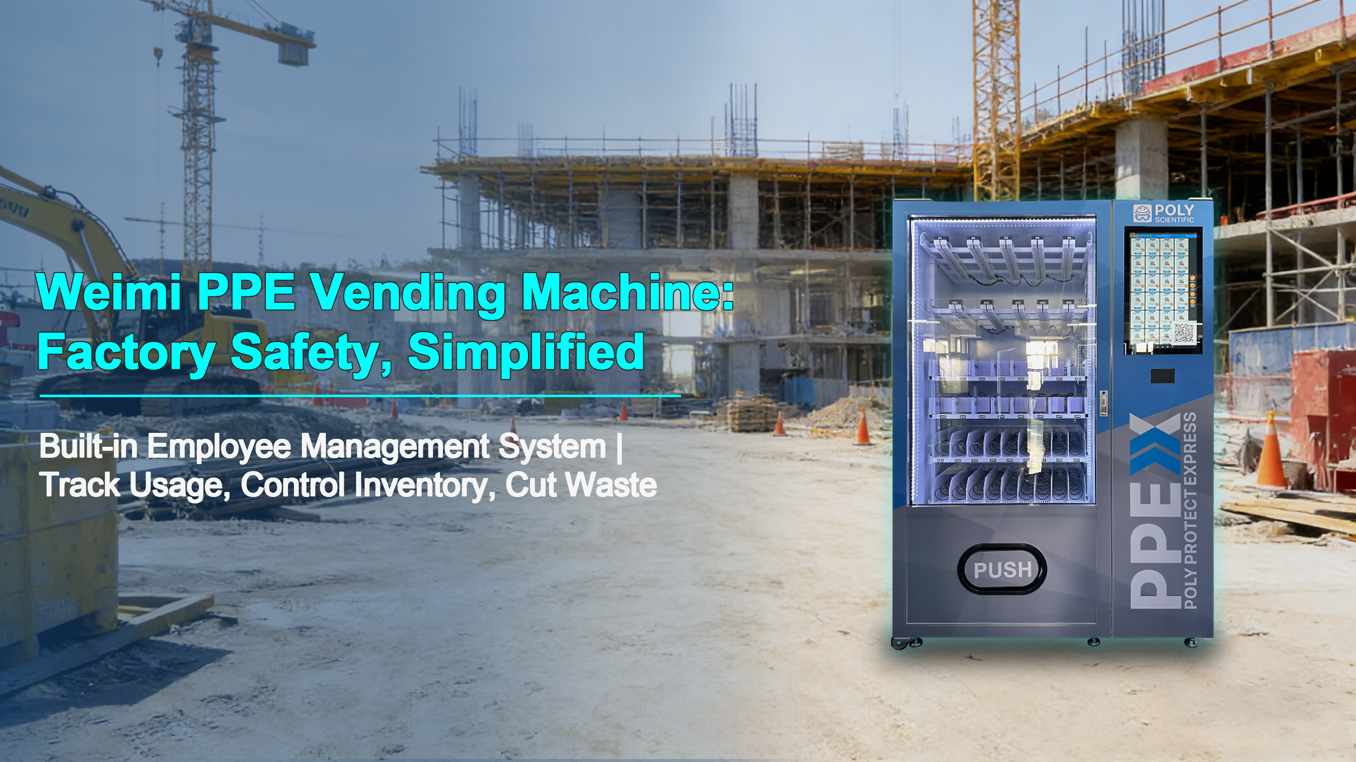Weimi PPE Vending Machine with Employee Management System | SDK/API Protocol Docking Support for Workplace