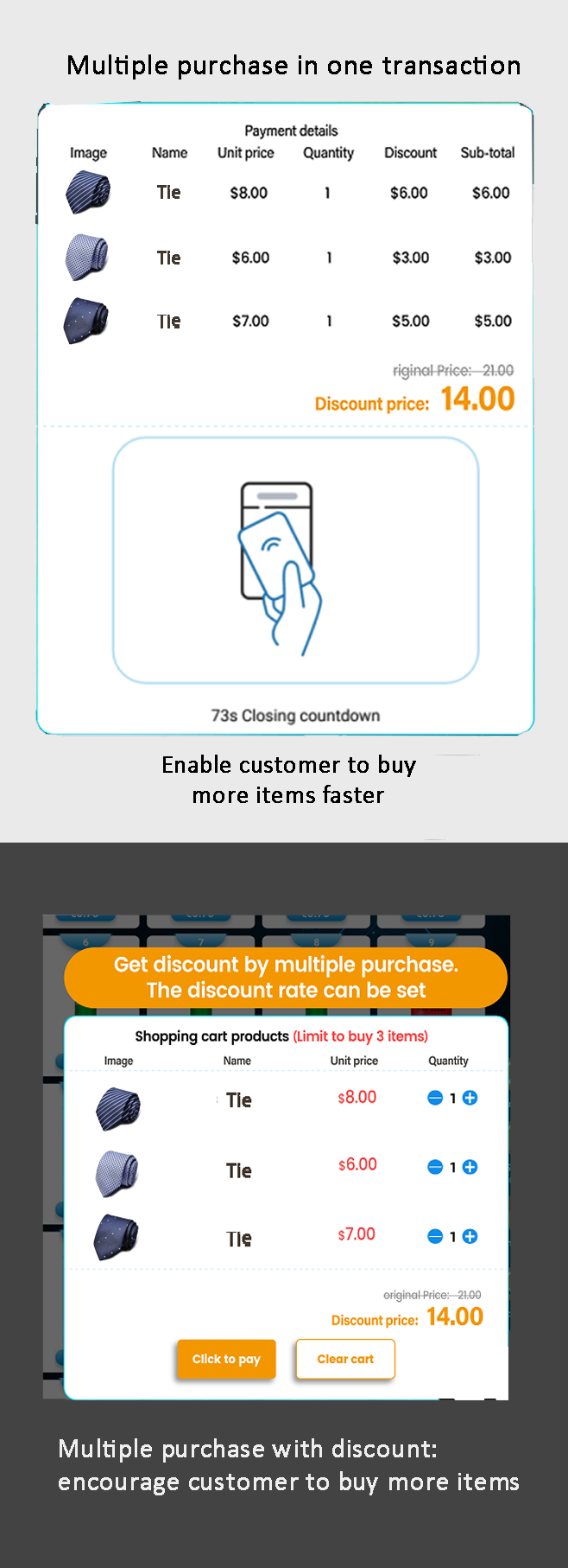 Weimi big capacity smart clothing vending machine and touchscreen accept customized payment system