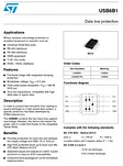 E-TAG USB6B1RL TVS DIODE 5.25VWM 8-SO Integrated circuit Electronic components IC USB6B1RL USB6B1