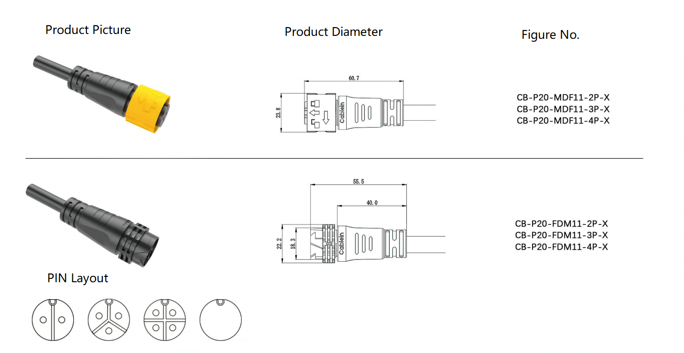 2 wire waterproof connector