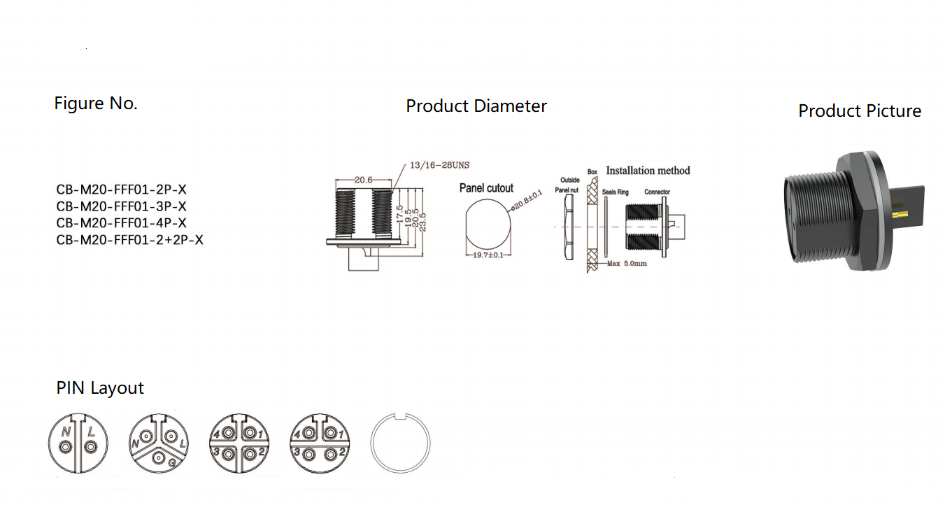 2 pin waterproof connector