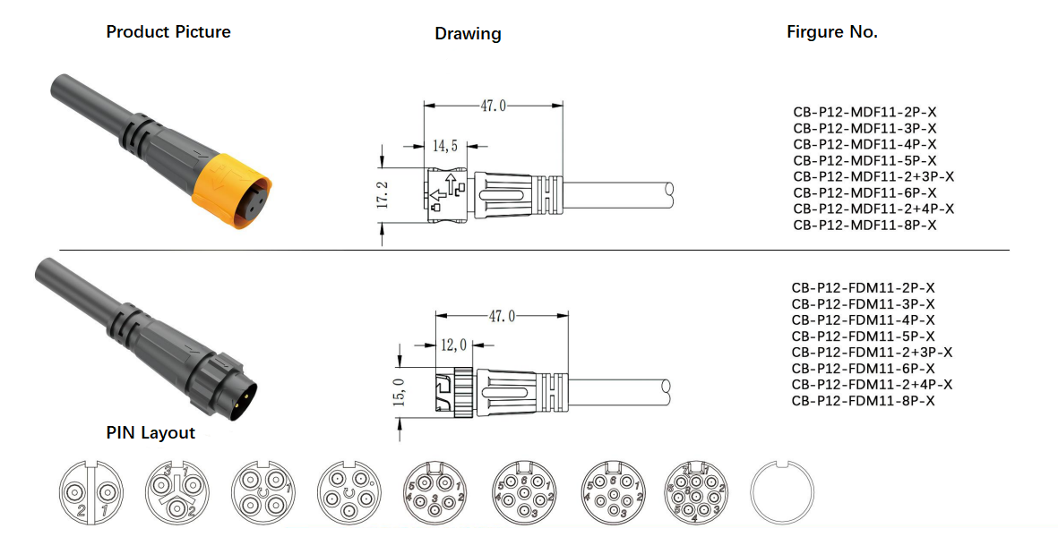 2 pin female connector plug