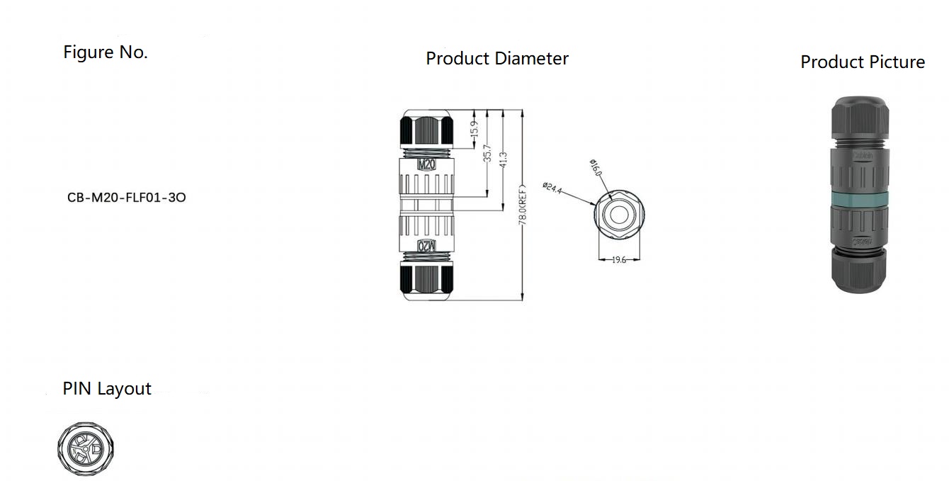 2 pin waterproof connector