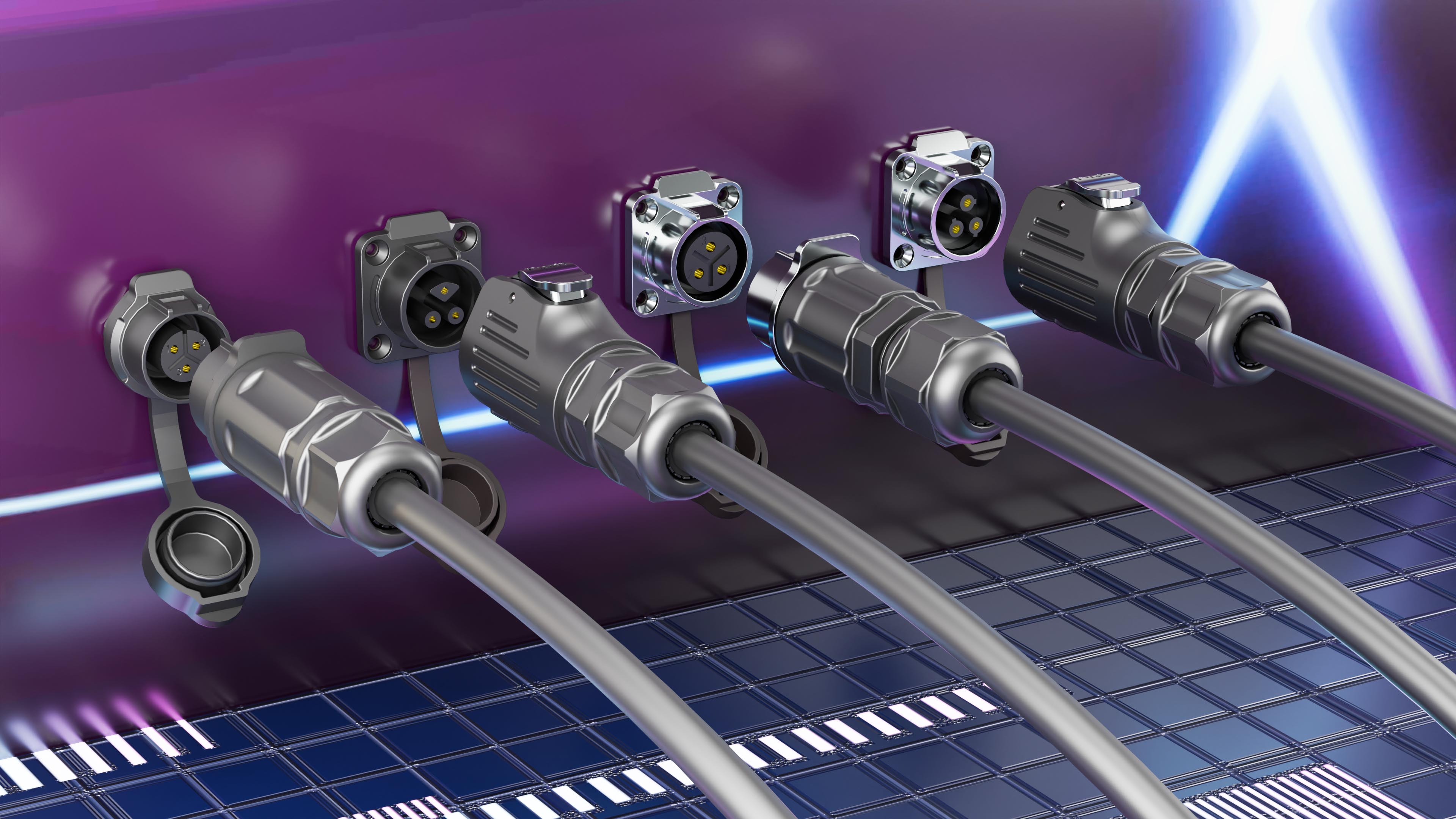 LP Series waterproof electrical plug connectors