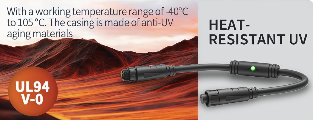 waterproof connector with signal