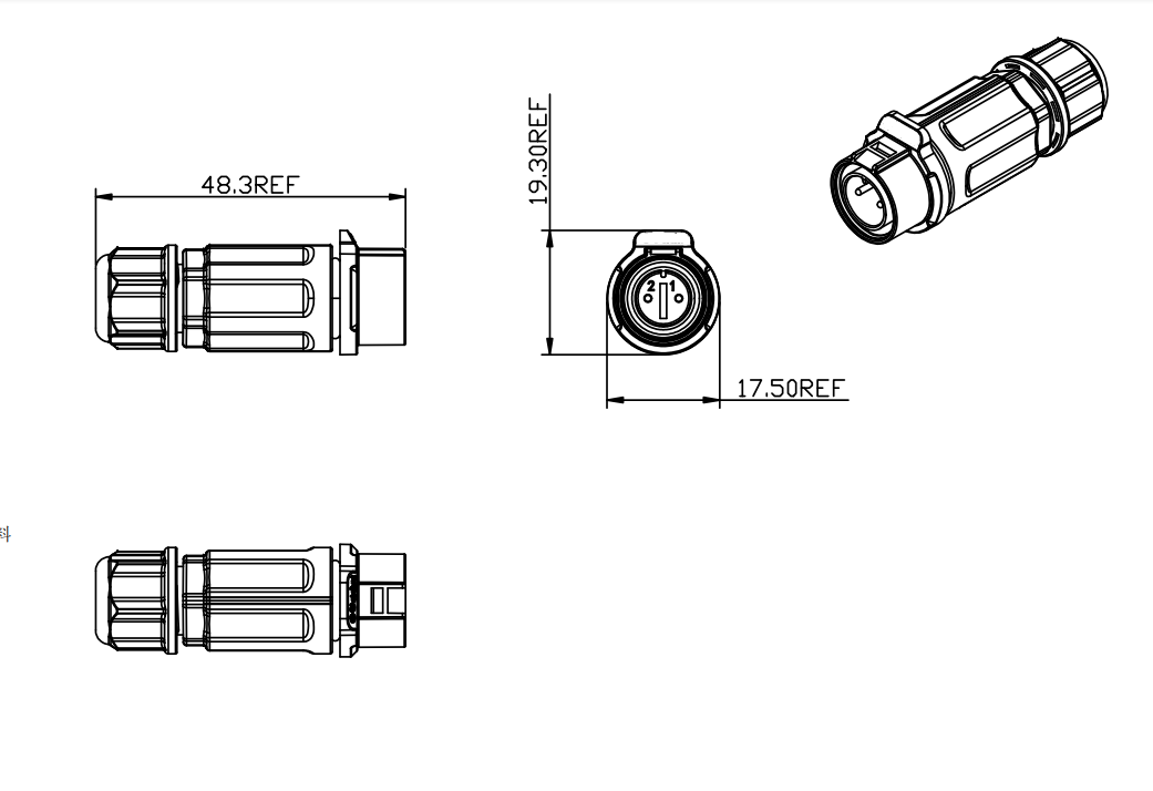 LP Series waterproof electrical connector