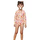 OEM/ODM/Custom/Wholesale Miniatree/hot sale long sleeve girl swimwear/one piece swimsuit/quick dry high quality beach bathing suit