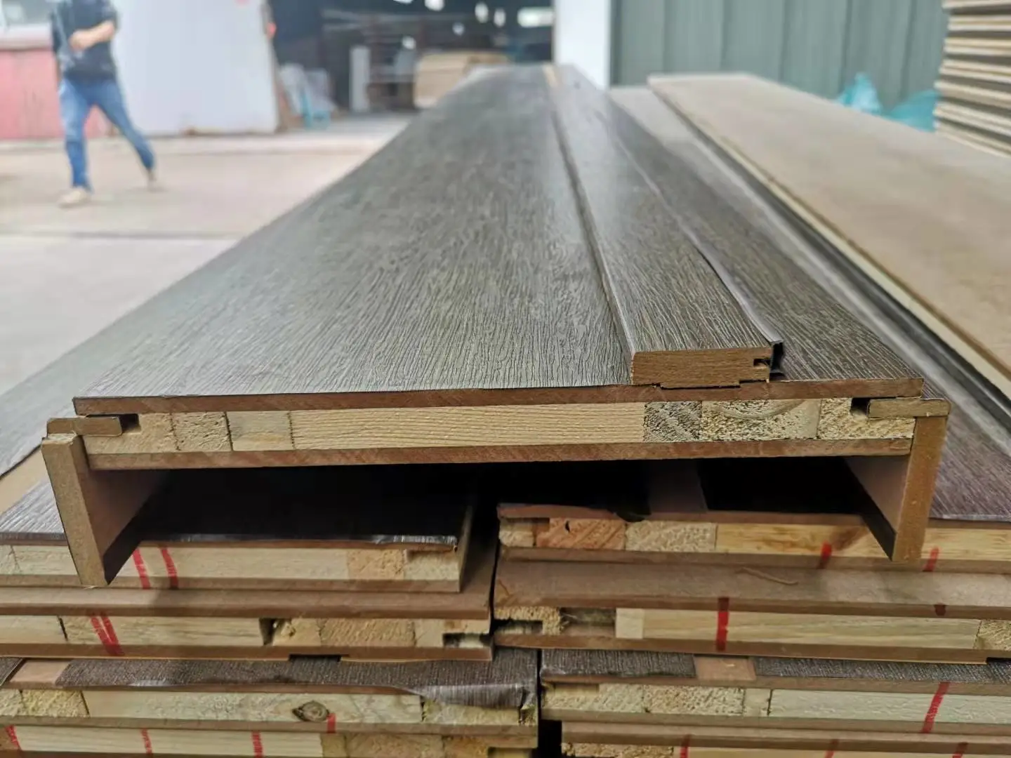 Cross-section of Commercial Exterior Wood Doors