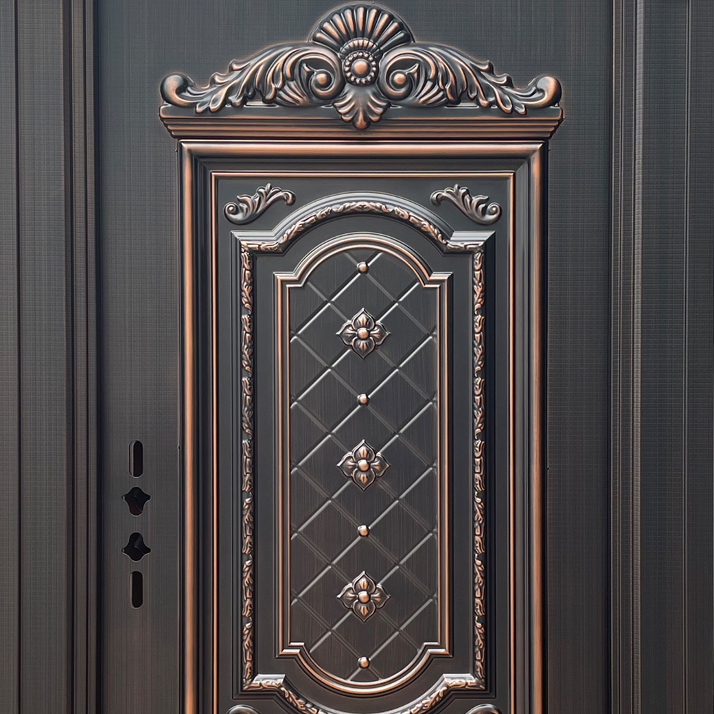 Surface of Contemporary Metal Exterior Doors