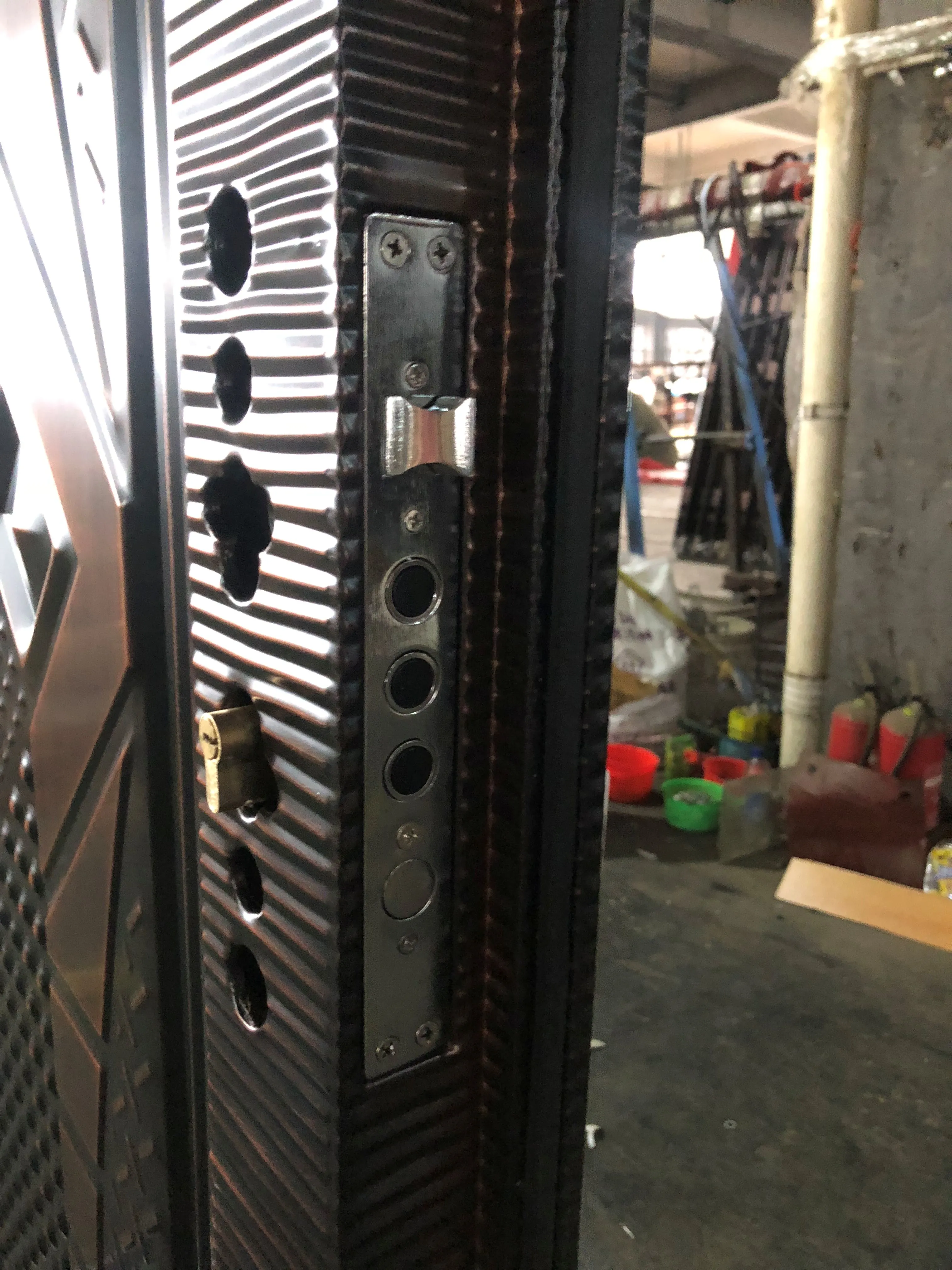 Lock Body of Custom Iron Security Doors