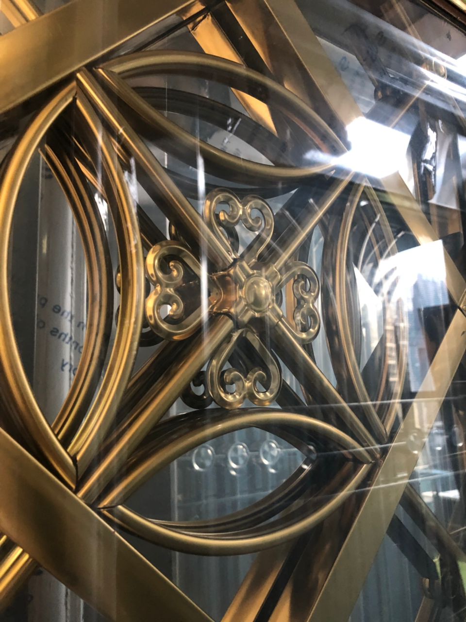 Glass of Stainless Steel Swinging Kitchen Door