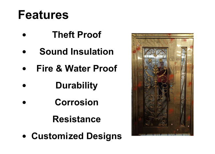 Features of Security Door Stainless Steel