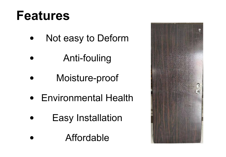 Features of Steel Wood Grain Entry Doors