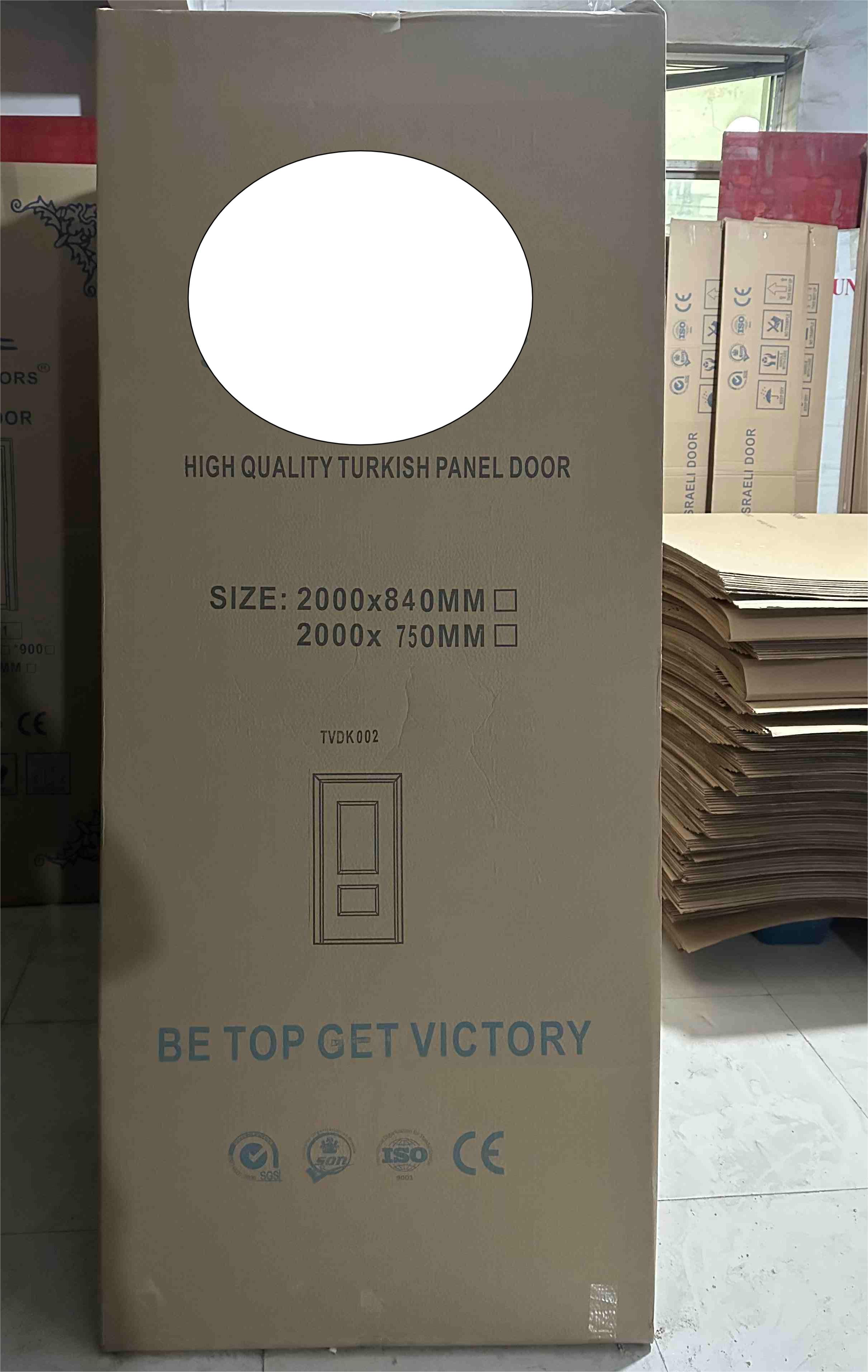 Loading of Steel Wood Grain Entry Doors