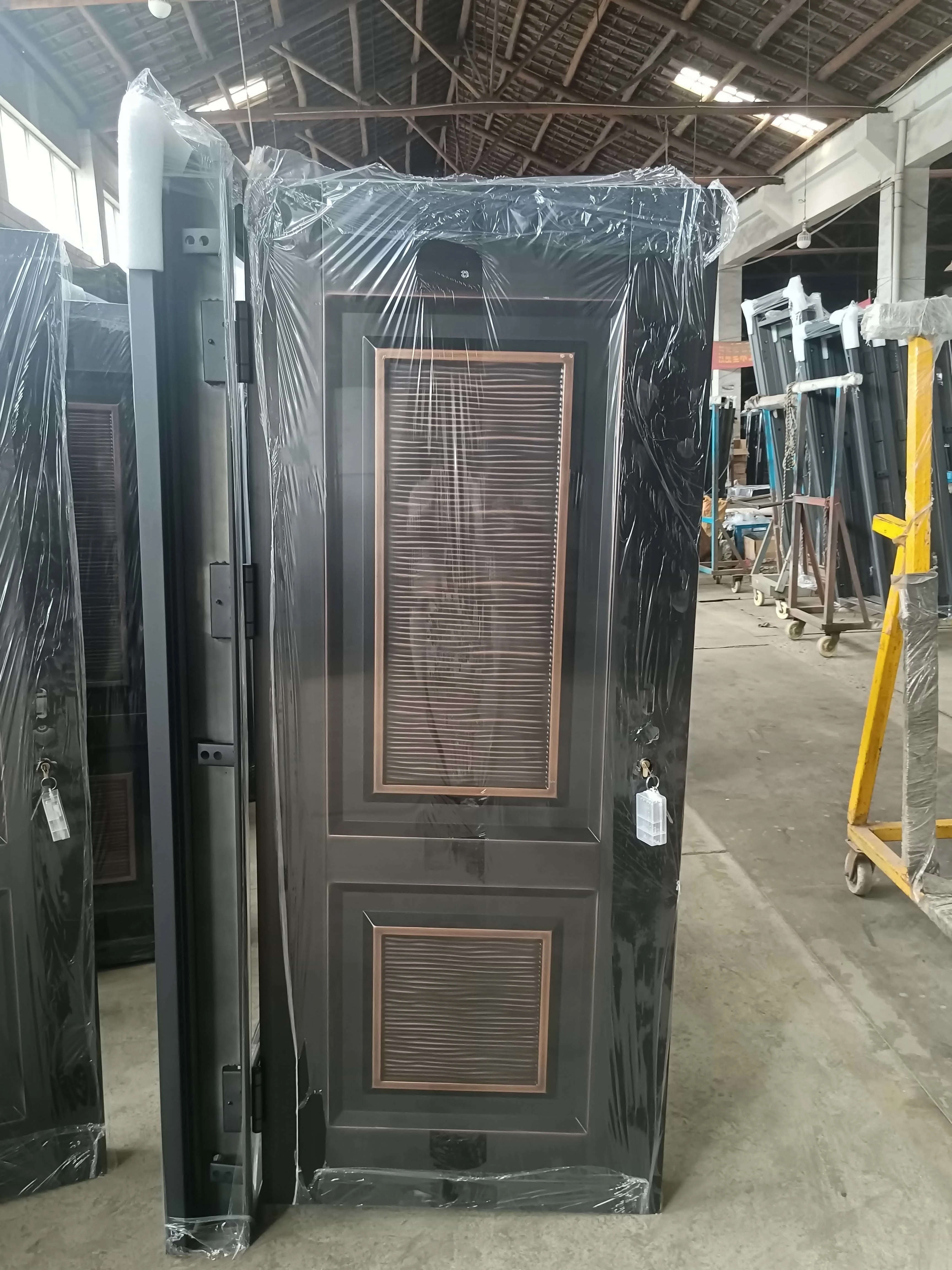 Back Panel of Modern Aluminum Front Door