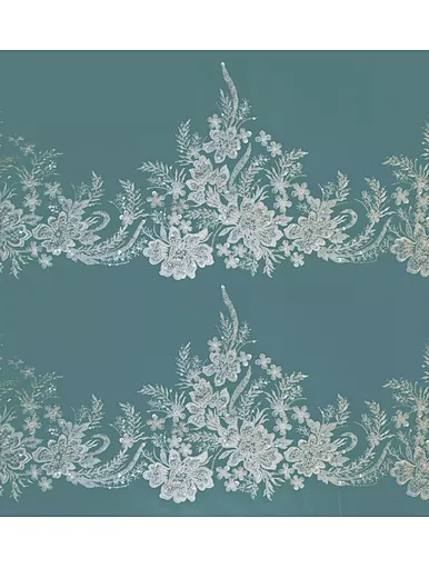 Embroidery lace trimming