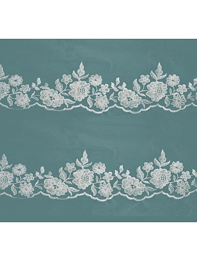 Embroidery lace trimming