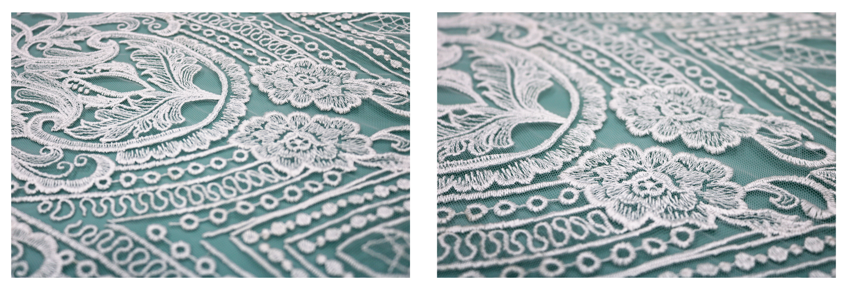 machine embroidery cotton thread lace fabric