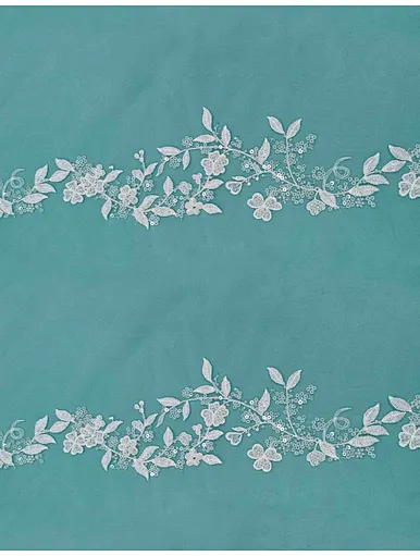 embroidered fabric trim