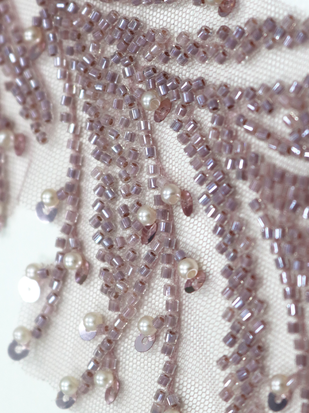 machine sewing beads/tubes