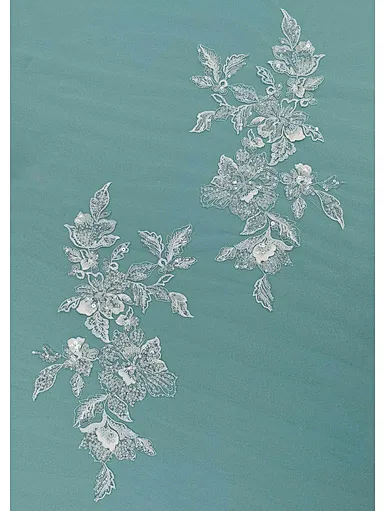 white lace applique
