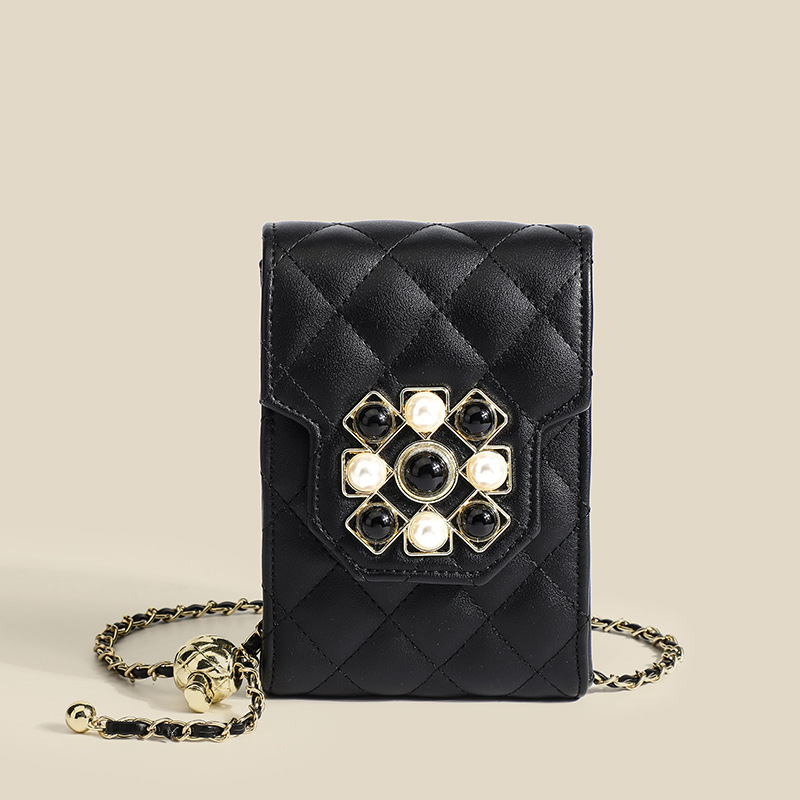 Mini phone Bag Diamond lattice chain crossbody shoulder bag
