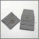 Luxury Custom Logo Printed Dark Grey Microfibre Jewellery Pouch