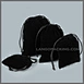 black jewellery pouch