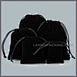 black jewellery pouch