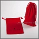 pouch with black logo