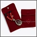 Promotional Gifts Red Jewelry Pouch with Custom Embossed Logo