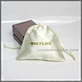 pouch with gold logo