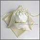 pouch with gold logo