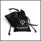 pouch with white logo