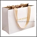 High Quality Eco-friendly Thick Texturd Paper Bag With Logo And Ribbon Handle