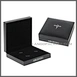 High end Quality New Design Plastic Frame Leatherette Paper Cufflink Button Box with Custom Logo