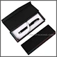 Black Magnet Closure Recycled Wiredrawing Paper Pen Box Storage with White Velvet Lining
