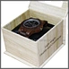 wood grain paper watch box
