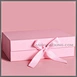 foldable box with ribbon