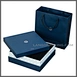 Custom Logo Luxury Cardboard Paper Packaging Lid Rigid Gift Box With Neck Paper Bag