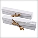 Double Door White Paper Jewelry Gift Packaging Box with Logo Ribbon