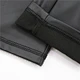 plus size faux leather trousers