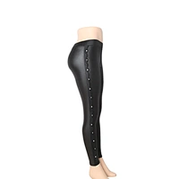 women in leather leggings