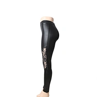 leather pants black