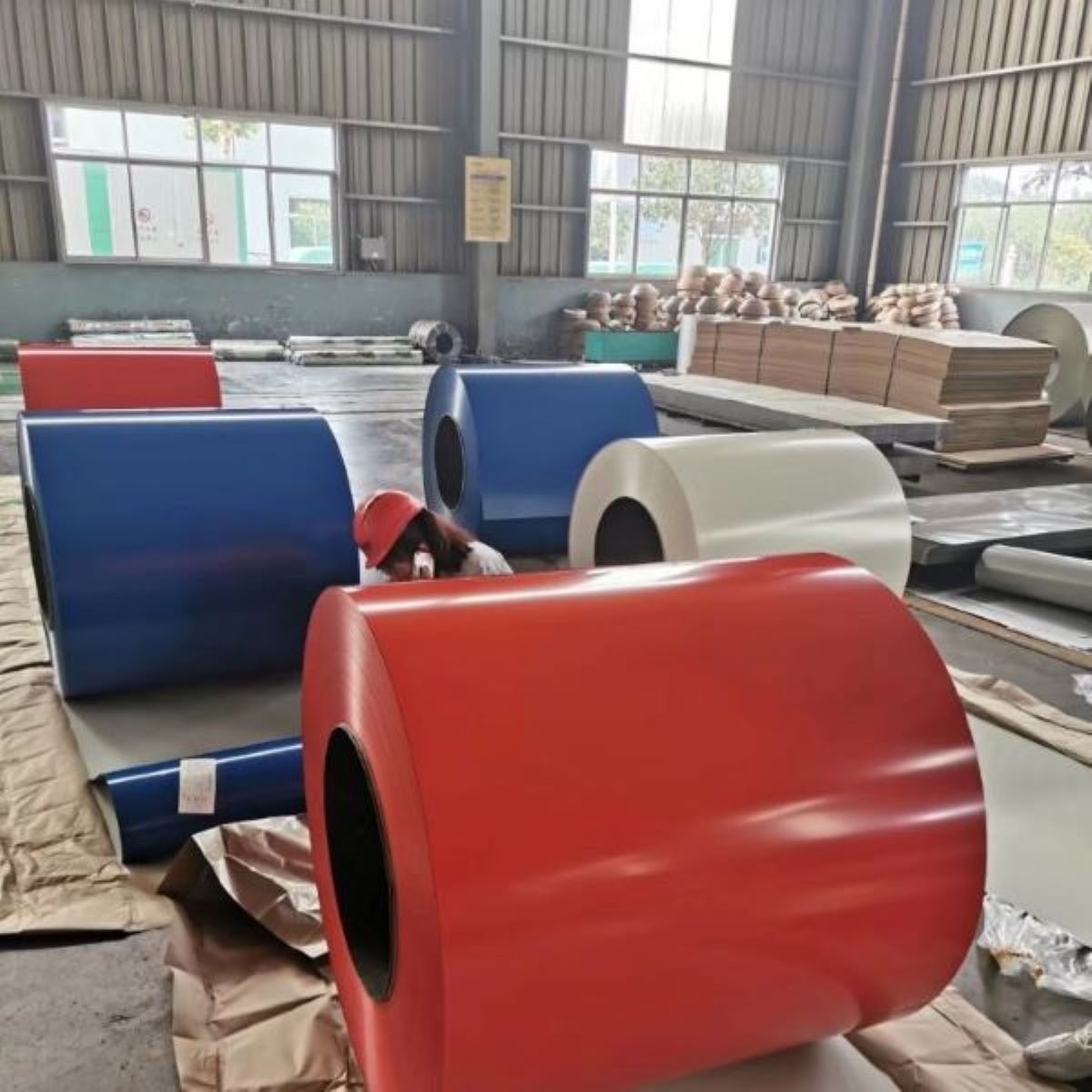 JIS G3312 PPGI Steel Coil stock in Baolai factory