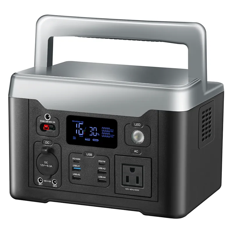 Portable Power Station-600W US，portable solar generator