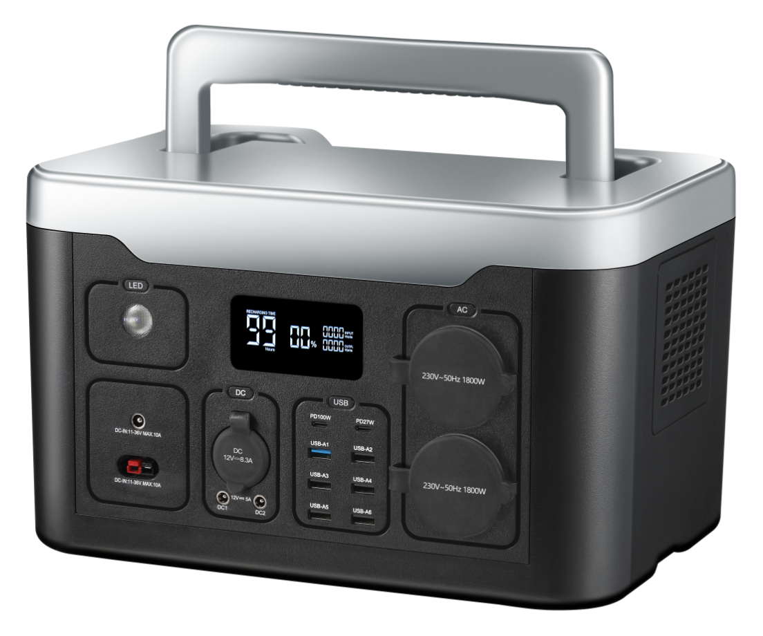 Portable Power Station -1800W EU,portable solar generator