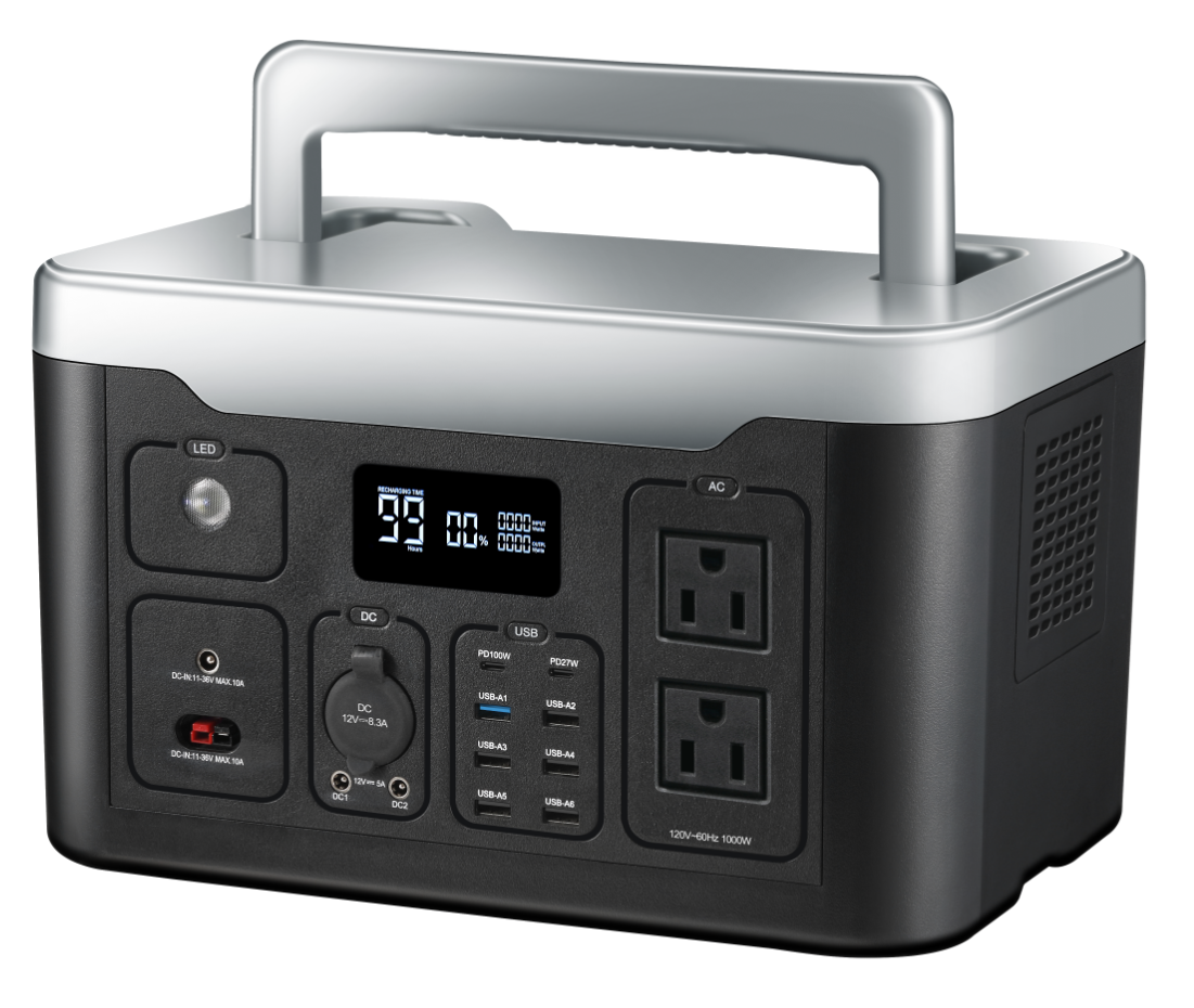 Portable Power Station-1000W US, portable battery