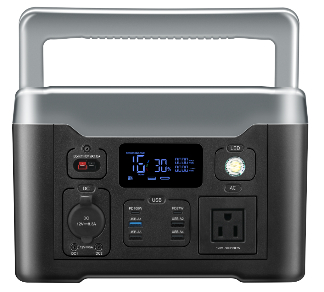 Portable Power Station-600W US，portable solar generator