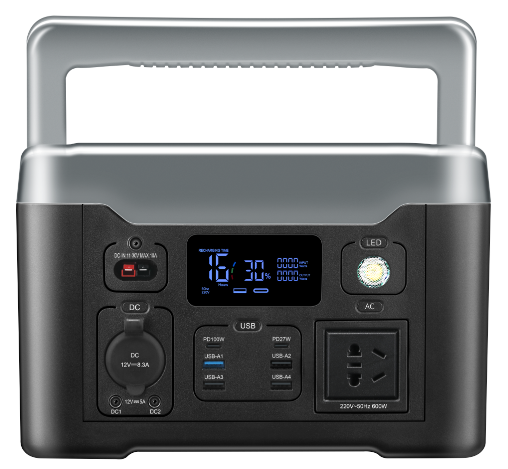 Portable Power Station-600W AUenergy storage battery